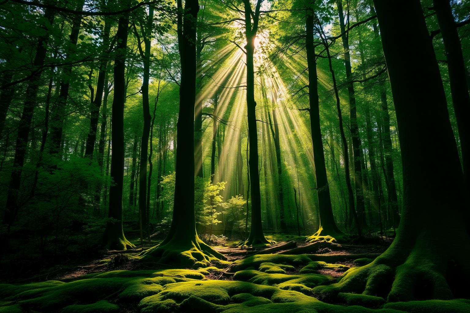 Forest Sunbeams